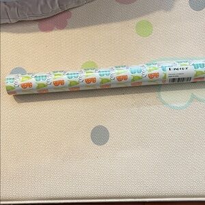 Baby Themed Wrapping Paper Roll New